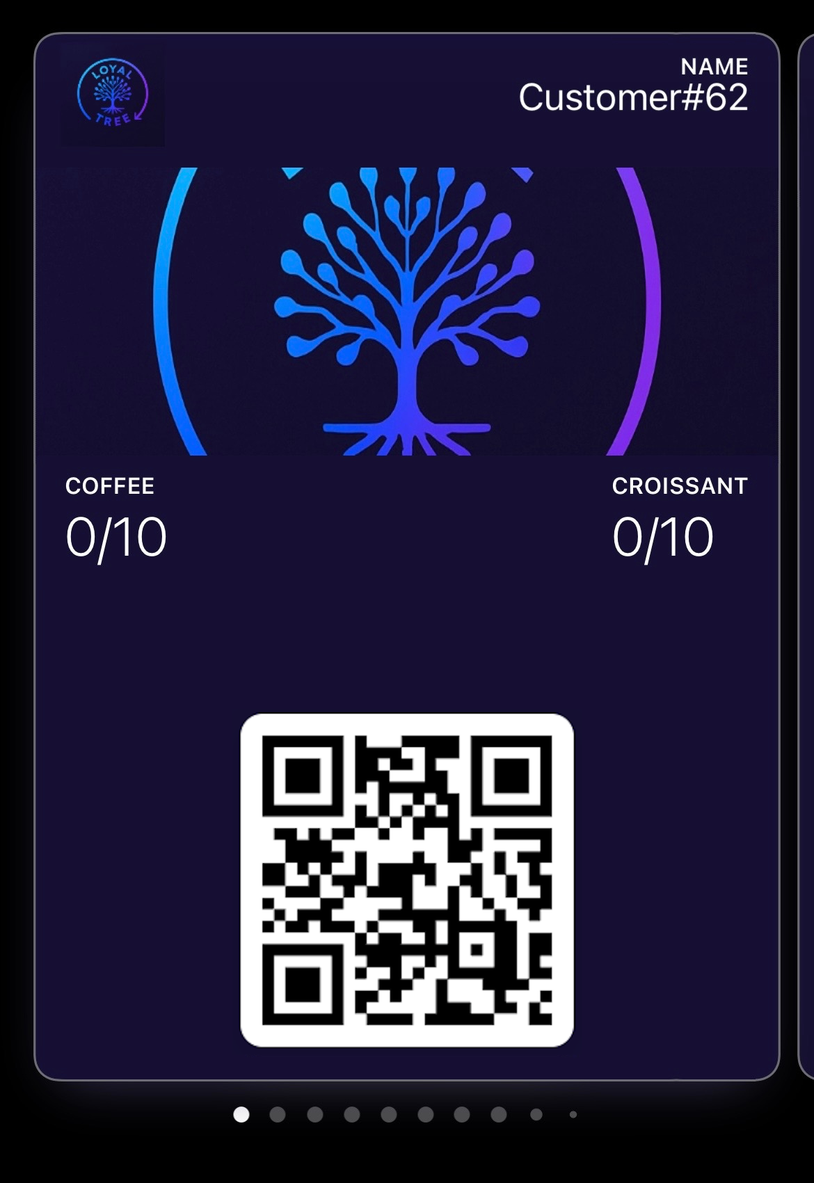 Loyaltree wallet pass before points are earned