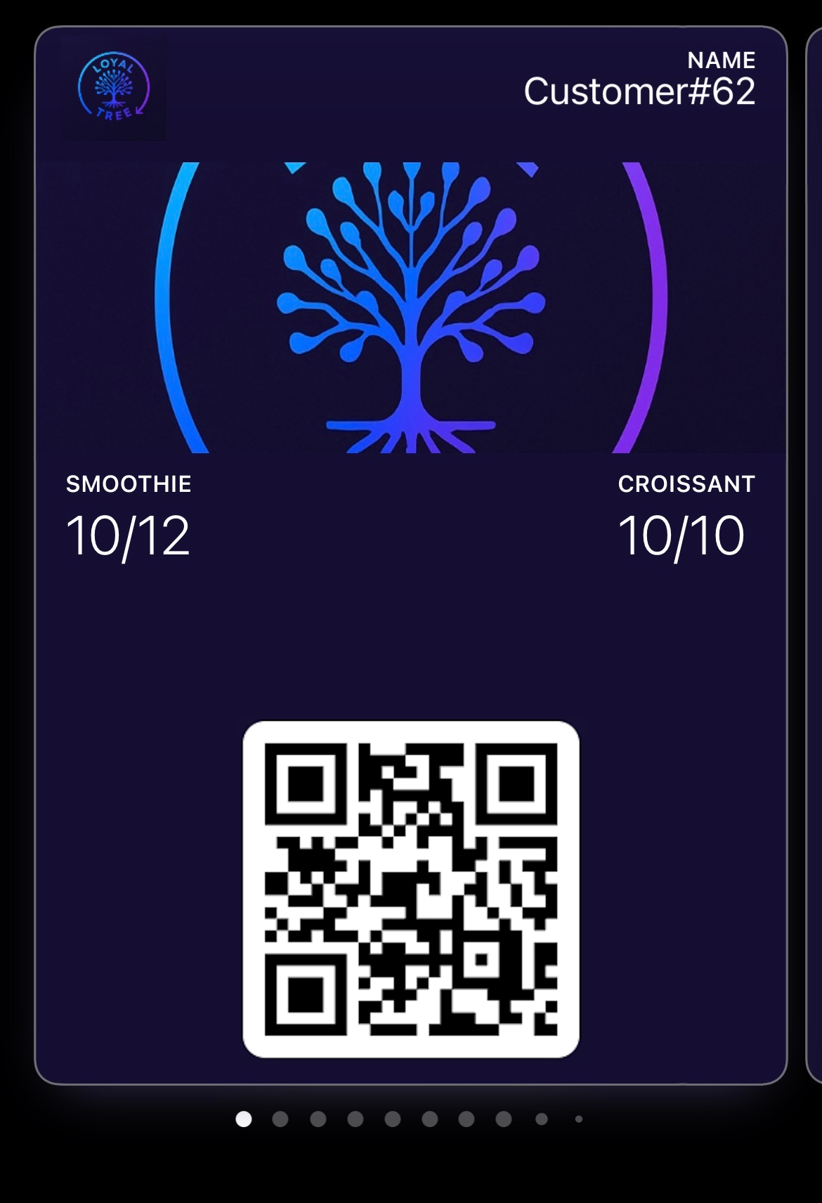 Loyaltree wallet pass after points are added